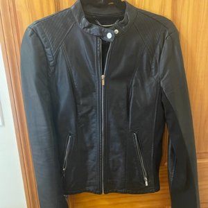 Black Express faux leather jacket